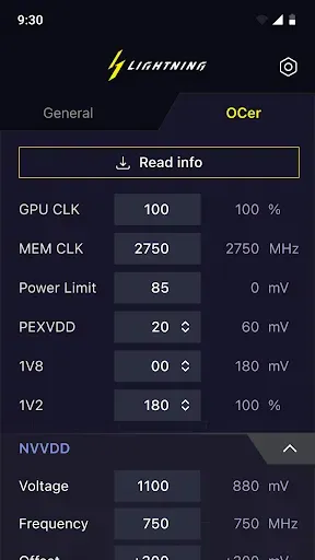 Скриншот 2 — MSI LIGHTNING OVERDRIVE