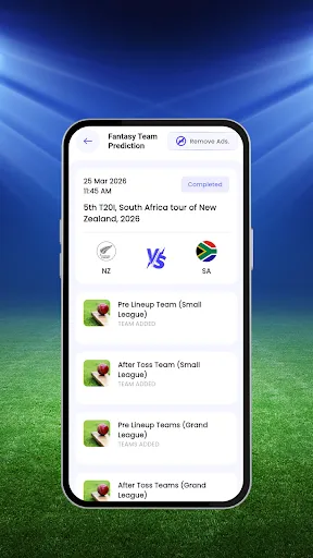 Скриншот 2 — Fantasy247-Team Prediction App