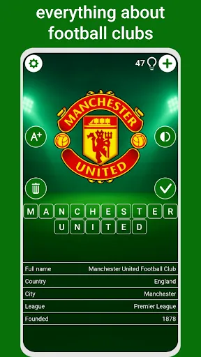 Скриншот 2 — Football Clubs Logo Quiz Game