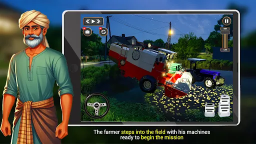 Скриншот 4 — Indian Tractor Driver Game 3D
