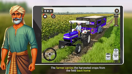 Скриншот 5 — Indian Tractor Driver Game 3D