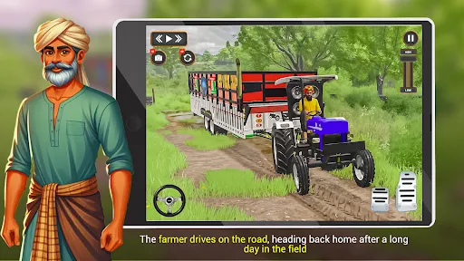 Скриншот 6 — Indian Tractor Driver Game 3D