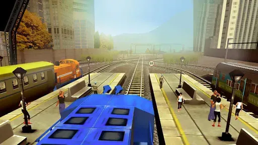 Скриншот 1 — Train Racing Games 3D 2 Player