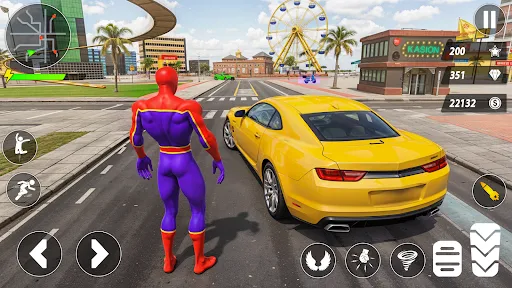 Скриншот 4 — Spider Robot Hero Car Games