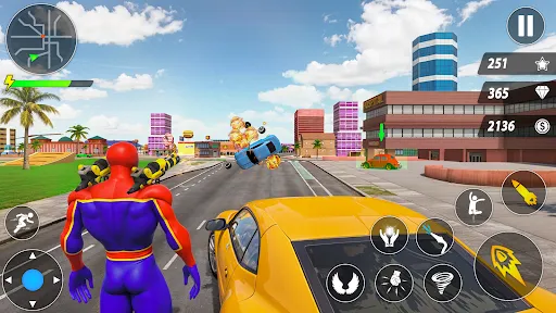 Скриншот 5 — Spider Robot Hero Car Games