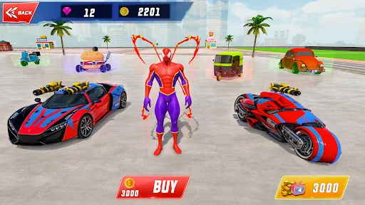 Скриншот 6 — Spider Robot Hero Car Games