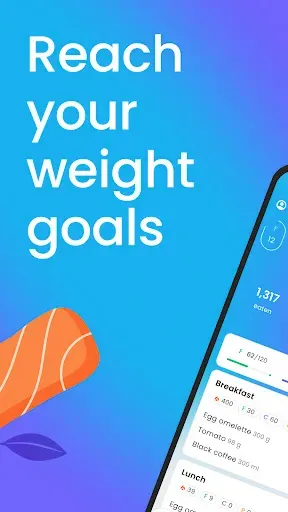 Скриншот 1 — Calorie Counter & Food Tracker