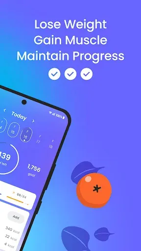 Скриншот 2 — Calorie Counter & Food Tracker