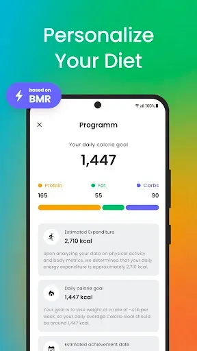 Скриншот 4 — Calorie Counter & Food Tracker