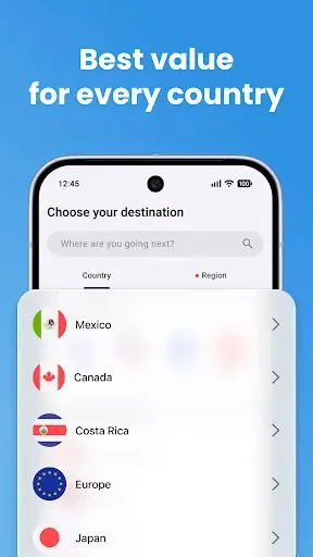 Скриншот 2 — eSim Prepaid Mobile Travel App