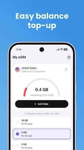 Скриншот 3 — eSim Prepaid Mobile Travel App