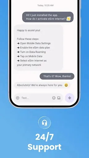 Скриншот 6 — eSim Prepaid Mobile Travel App