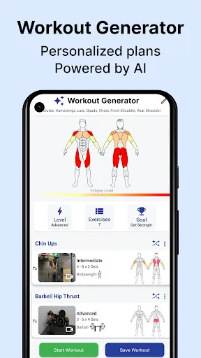 Скриншот 3 — MuscleWiki Тренировки и Фитнес