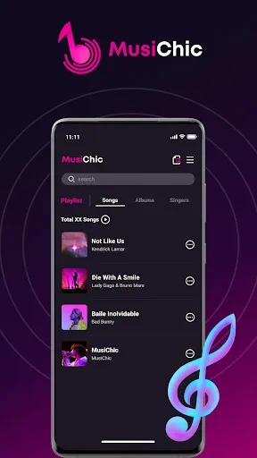 Скриншот 1 — MusiChic-Offline Music Player