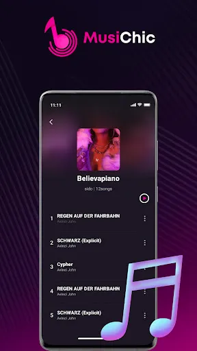 Скриншот 4 — MusiChic-Offline Music Player