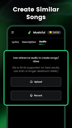 Скриншот 7 — AI Song & Music Maker-Musicful