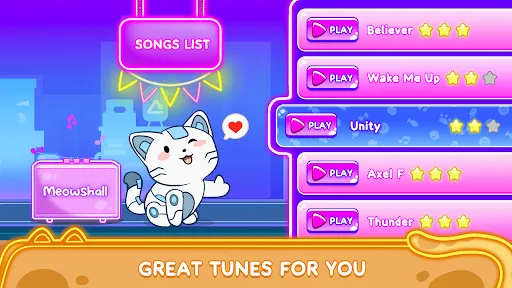 Скриншот 6 — Cat Dash: Cute Cat Music Game