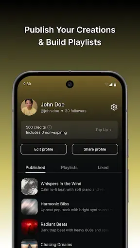 Скриншот 4 — MusicGPT - AI Song Generator
