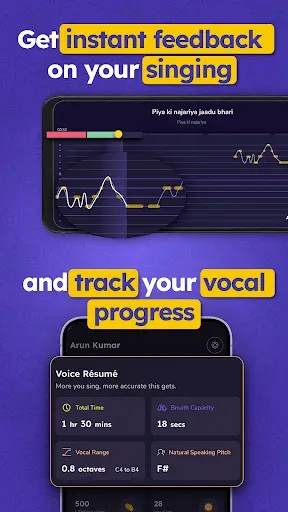Скриншот 2 — Riyaz: Practice, Learn to Sing