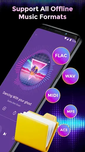 Скриншот 3 — Offline Music Mp3 Player- Muso