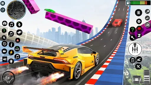 Скриншот 3 — Crazy Car Stunts: GT Car Games