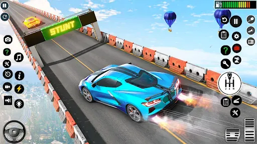 Скриншот 8 — Crazy Car Stunts: GT Car Games