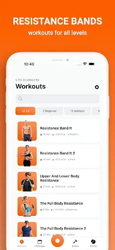 Скриншот 3 — Resistance Band Training App