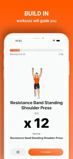 Скриншот 4 — Resistance Band Training App