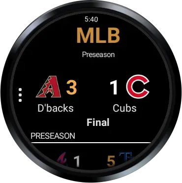 Скриншот 1 — Premium MLB for Wear OS