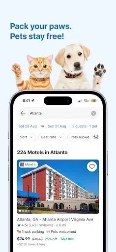 Скриншот 2 — Motel 6: Book Hotels My6 Deals