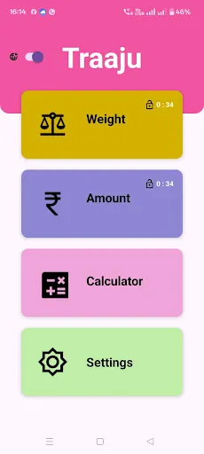 Скриншот 1 — Taraju Rate&Weight Calculator