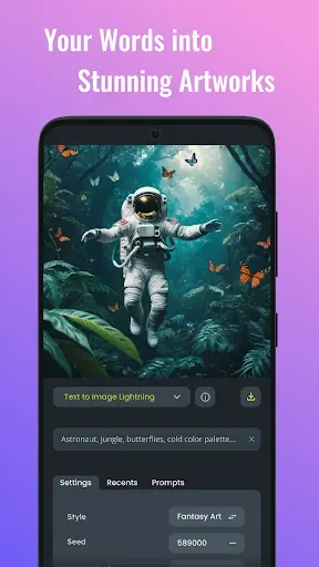 Скриншот 1 — Flux AI: Open Studio Art Maker