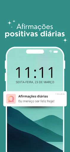 Скриншот 1 — Sentiments Afirmações Diárias