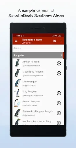 Скриншот 1 — Sasol eBirds SA LITE