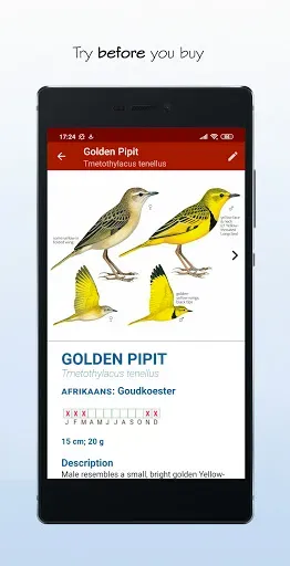 Скриншот 2 — Sasol eBirds SA LITE