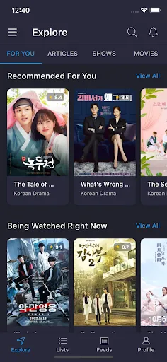 Скриншот 1 — MyDramaList - Asian Drama DB
