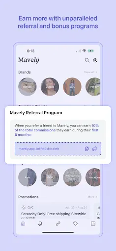 Скриншот 6 — Mavely - Influencer Rewards