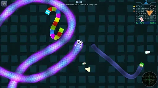 Скриншот 1 — Змейка.io Worms vs Snake Zone