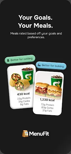 Скриншот 3 — MenuFit - Healthy Eating Out