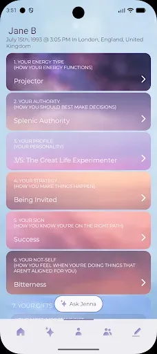Скриншот 3 — Align: The Human Design App