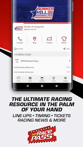 Скриншот 1 — MyRacePass - Official MRP App