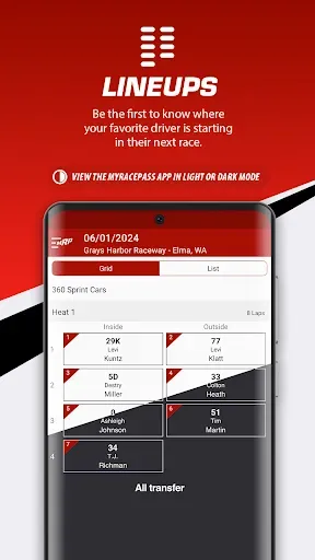 Скриншот 2 — MyRacePass - Official MRP App