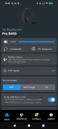 Скриншот 1 — BlueParrott App