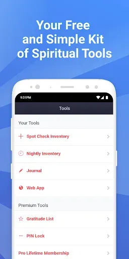 Скриншот 2 — My Spiritual Toolkit AA Steps