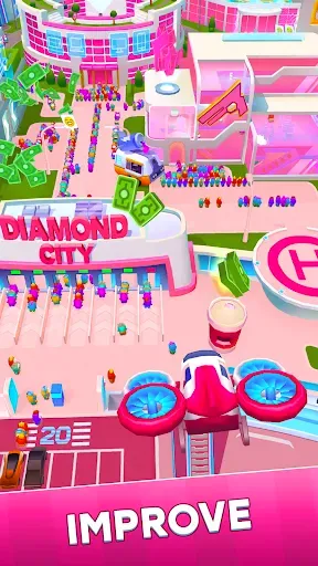 Скриншот 6 — Diamond City: Idle Tycoon