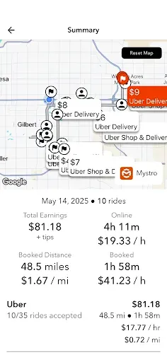Скриншот 7 — Mystro Driver: Drive & Deliver