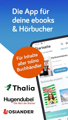 Скриншот 1 — tolino - Bücher & Hörbücher