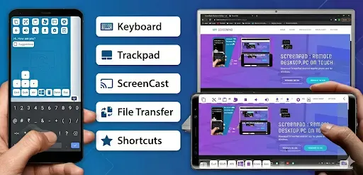 Скриншот 1 — ScreenPad: PC Remote & Cast