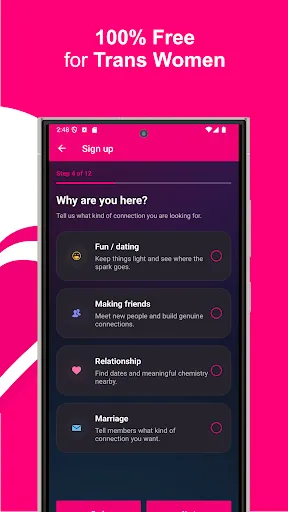 Скриншот 2 — Trans Dating App, Meet & Chat
