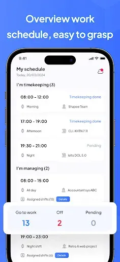 Скриншот 4 — Заработная плата и расписание